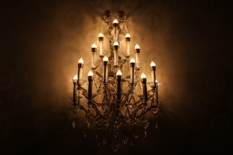 design, christmas, black background, lighted, elegant, heat - temperature, glow, burning, uptight, decor, night, vintage, decoration, electric lamp, white