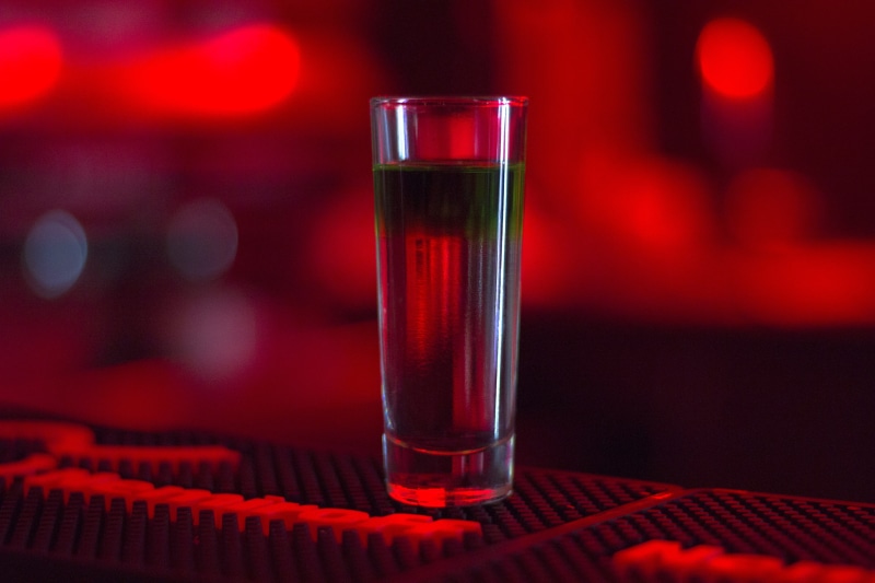 blur, glass, nightlife, focus on foreground, party, liquid, vodka, alcoholic, red, color, happy hour, 5K, refreshment, bar - drink establishment, selective focus