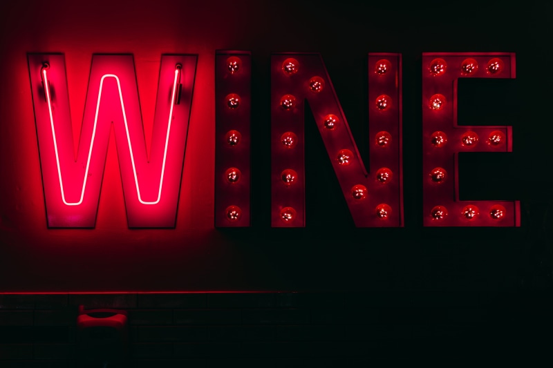 drink, opportunity, nightlife, australia, melbourne, dark, text, neon, evening, red wine, light, alcohol, neon light, orthographic symbol, red, leisure games