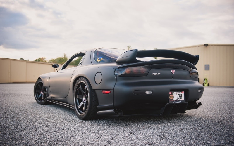 day, nature, motor vehicle, Mazda, sky, mode of transportation, road, stationary, land vehicle, architecture, outdoors, wheel, car, transportation, retro styled