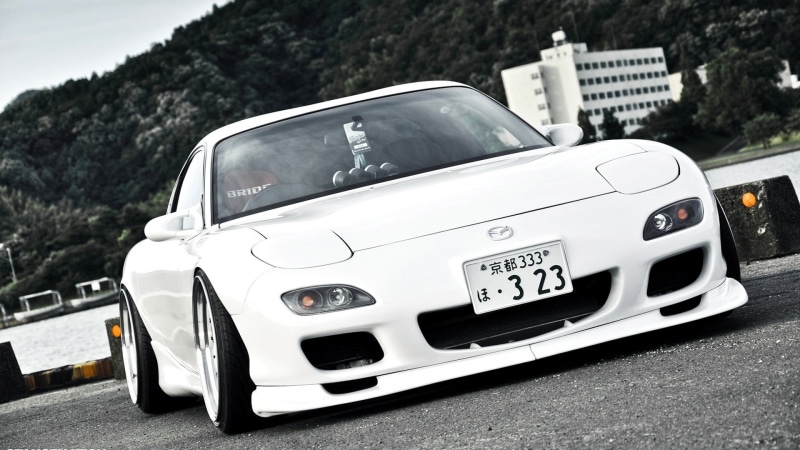 White, Mazda, Japan, rx, 1080P, Car