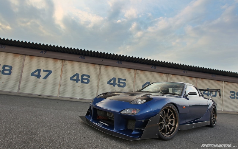 coupe, hd, cars, blue, mazda, rx, 7, 1080P