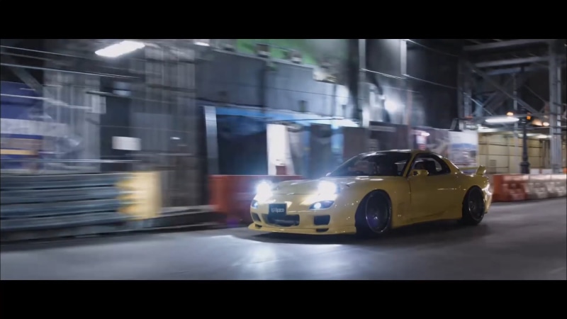 1080P, car, Honda Civic FK, Honda NSX, Mazda RX-7 FB, JDM, _zone, phonk, night, light effects, Nissan 240SX, Japanese cars, RX-7 Savanna