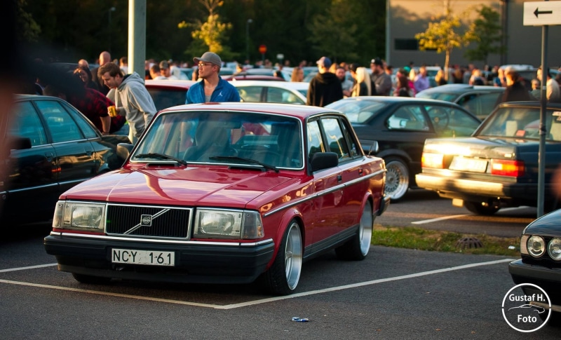 Volvo 240, car, vehicle, Volvo, 1080P, Swedish cars, Gustaf H, Sedan, numbers, Sweden