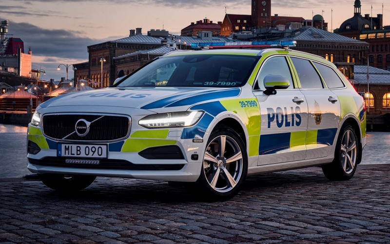 Volvo V90, 1080P, land vehicle, nature, car, ford, text, mustang, no people, Volvo, city, transportation, building exterior, communication, road, motor vehicle