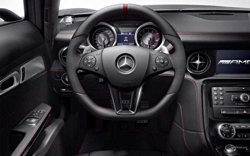 2K, amg, mercedes, interior, wheel, gullwing, cars, hd, dashboard, steering, dash, sls