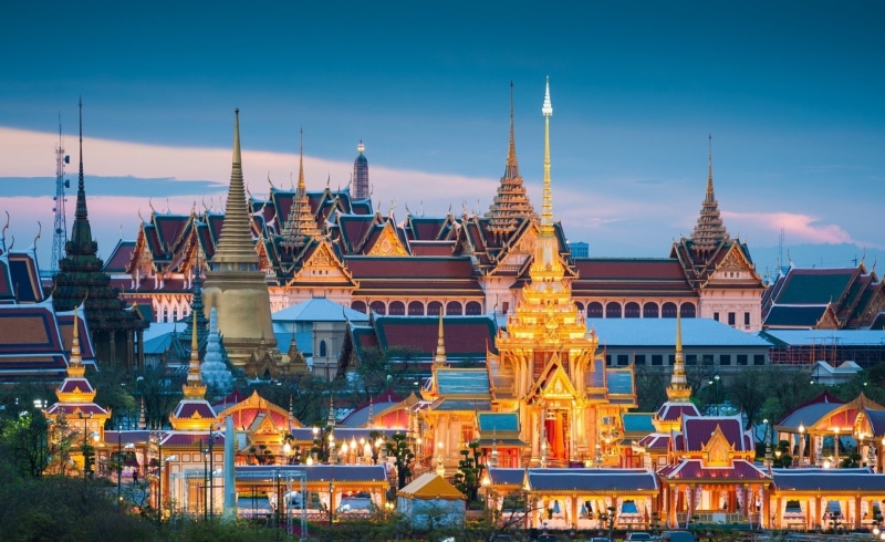 Grand Palace, Thailand, Bangkok, Palaces, 1080P