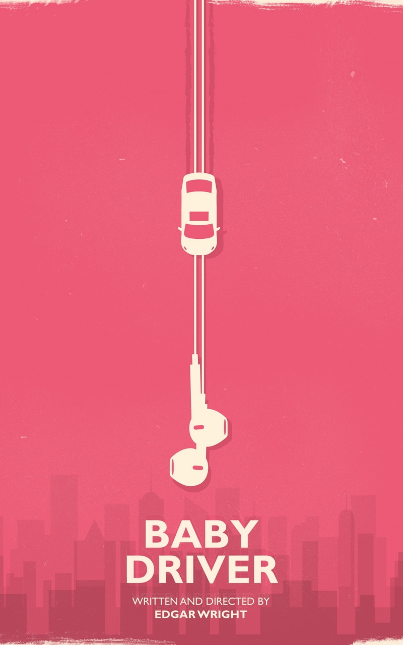 Edgar Wright, Baby Driver, minimalism, 1080P, car, movies