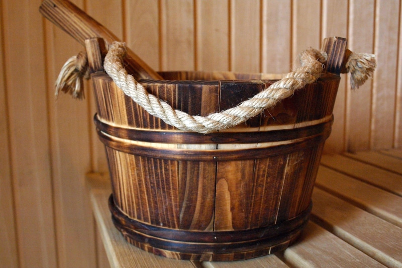 built structure, architecture, no people, various, leather, sauna, decoration, metal, relax, wood - material, brown, water, 2K, basket, beauty, animal