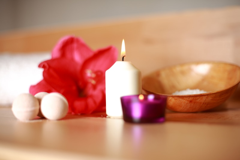 spa, relax, day, aromatherapy, freshness, no people, candle, bad, selective focus, wellbeing, domestic room, indoors, 4K, sauna, table, white, close-up