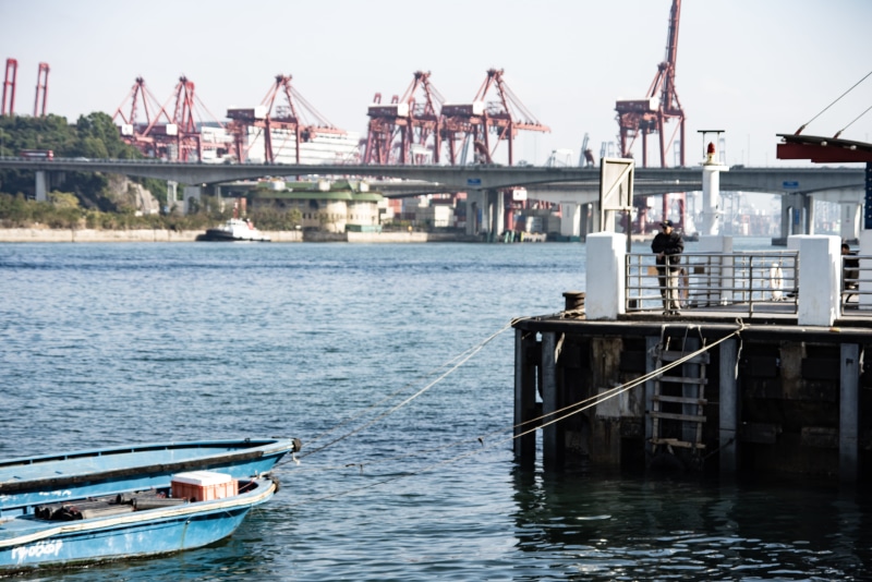 watercraft, building, day, town, human, harbor, machinery, architecture, crane - construction machinery, metropolis, city, water, freight transportation
