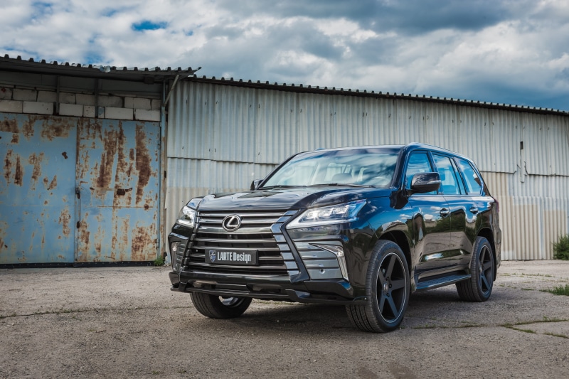 4K, SUV, Lexus, black, LX 570