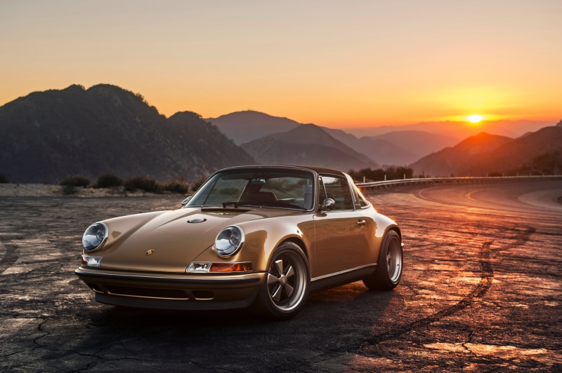 beauty in nature, no people, sunset, mode of transportation, nature, environment, 2015, road, non-urban scene, mountain, road trip, Targa, sunlight, Singer