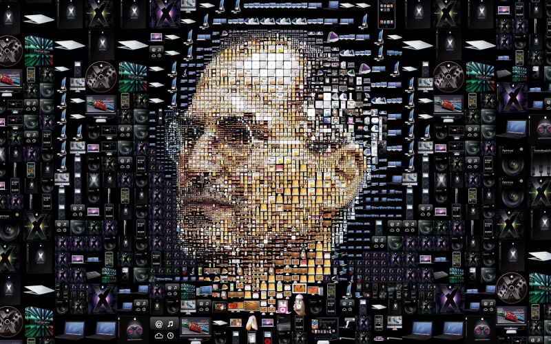 mosaic, 2560x1600, macintosh, steve jobs, photo, steve, jobs, digital, 2K, art, male celebrities, apple