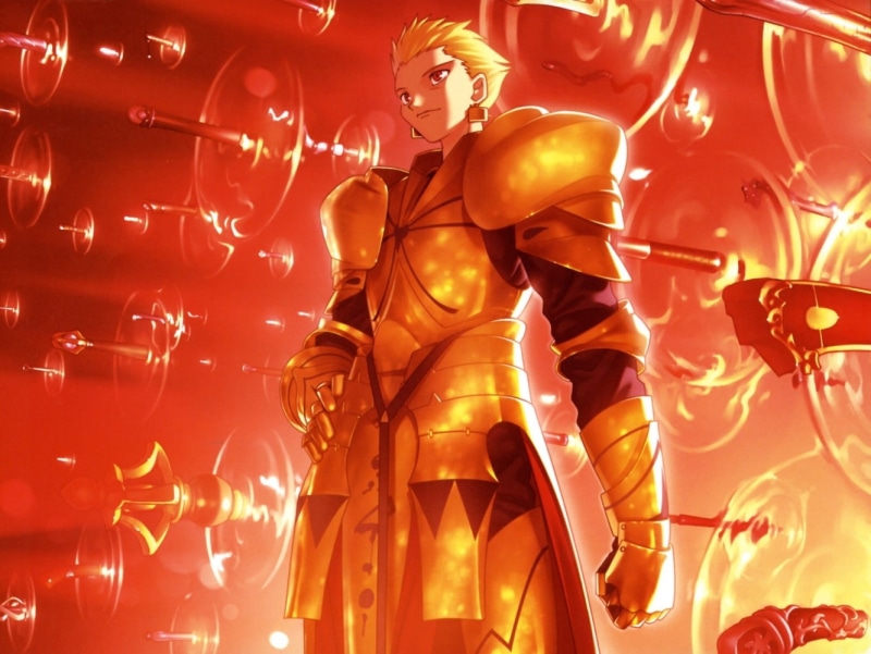 fate, series, gilgamesh, typemoon, stay, anime, hd, art, 720P, night, fatestay, Fate/stay Night