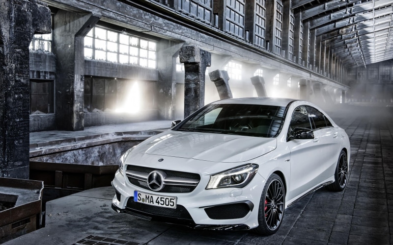 white, cars, benz, c, mercedes, 2K, amg, mercedes benz, 2014, cla, cla45