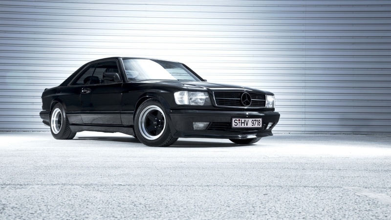 side view, city, land vehicle, luxury, transportation, benz, protection, stationary, 1080P, no people, Mercedes-Benz, black, mercedes, retro styled, car