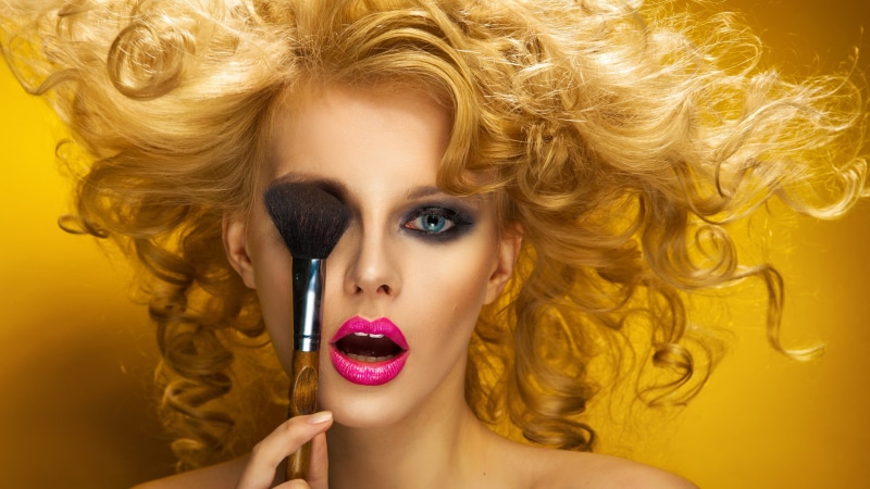 lipstick, beauty product, hair, fashion, hairstyle, human body part, human face, beautiful woman, adult, glamour, model, headshot, human lips, portrait