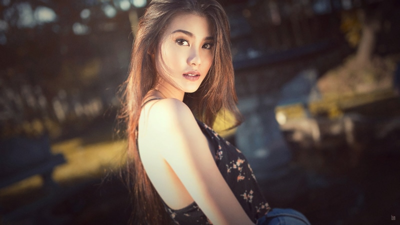 Asian, women, Janica Floresca, Bry Manaloto, model, 1080P, looking at viewer, brunette