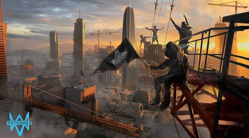technology, digital composite, adult, watch dogs 2 4k best, industry, cityscape, sunset, business, building, skyscraper, outdoors, men, building exterior