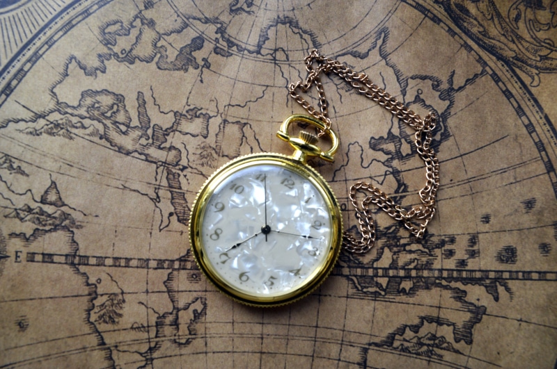 instrument of time, map, colored, clock, indoors, antique, analog, roman, no people, history, time, the past, 5K, still life, round, pocket, minute Hand