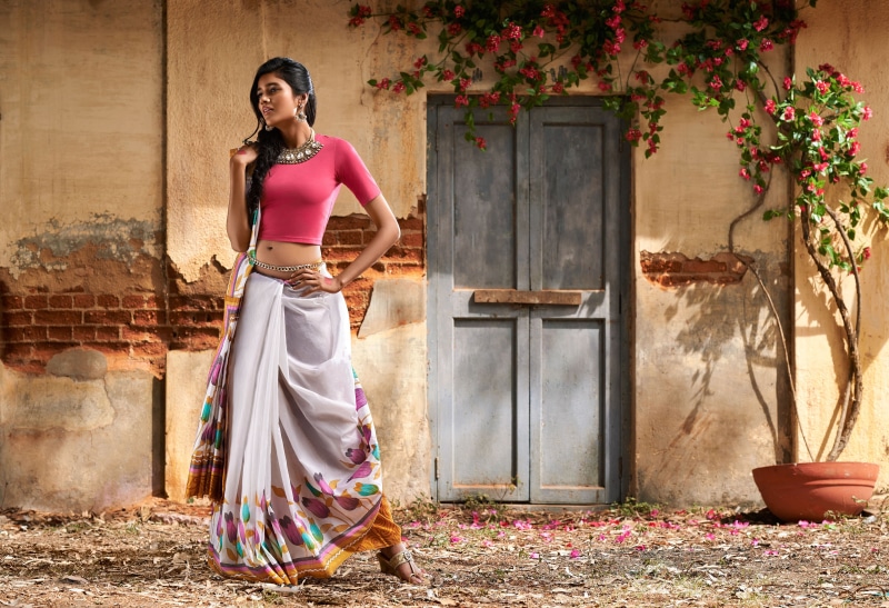 Woman, Model, Saree, 4K, Models, Long Hair, Indian