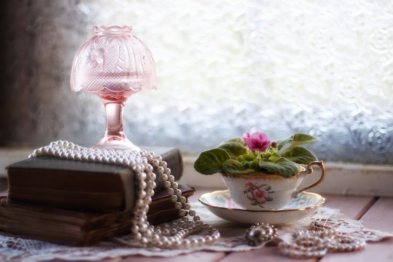 1080P, plant, nature, beads, decoration, hot drink, flower, still life, books, tea cup, food and drink, vintage, no people, indoors, Cup, beaded, pattern
