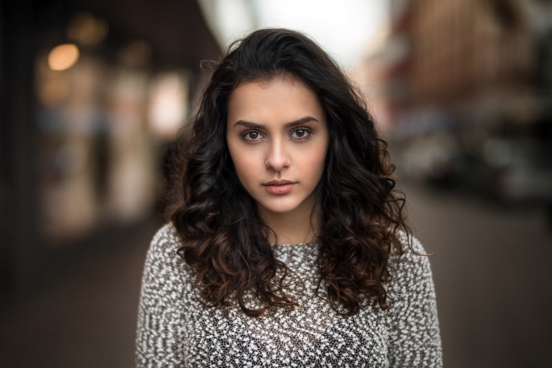 face, women, Michelle Rosillo, Martin Kühn, 1080P, depth of field, portrait