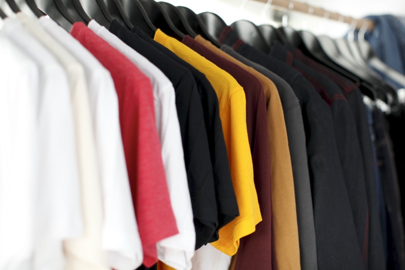 business, closeup, shirts, shirt, coathanger, in a row, industry, boutique, hanger, tee shirt, garment, casual Clothing, large Group of Objects, order