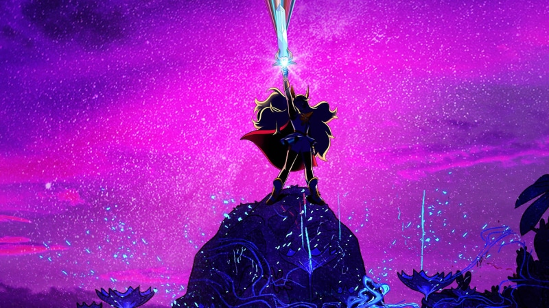 night, pink color, celebration, art and craft, tv shows, sculpture, statue, human representation, hd, she ra and the princesses of power, nature, creativity