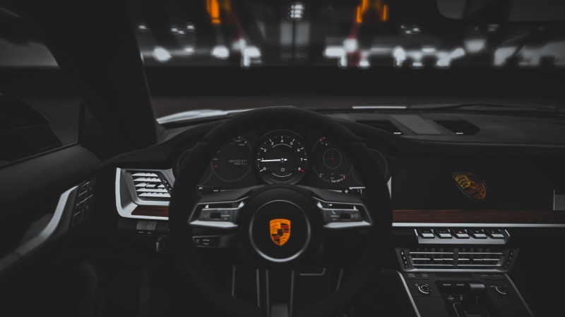 Porsche, car, Forza Horizon 4, 1080P, video games, Porsche 911 Carrera, vehicle interiors, Carrera s, vehicle