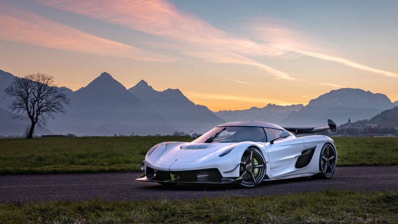4K, car, Koenigsegg Jesko, vehicle, road, supercars