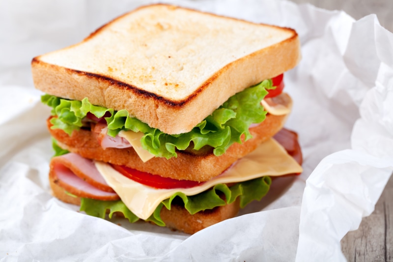 white meat, fruit, cheese, close-up, healthy eating, freshness, sandwich, meat, ready-to-eat, bread, snack, indoors, food and drink, paper, table, wellbeing