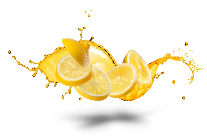 isolated, slices, no People, splashes, ripe, glass, macro, yellow, organic, wet, lemon slices, nature, vitamin, food And Drink, breaking, lemon, close-up