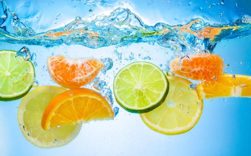 ripe, slice, motion, organic, citrus, orange, close-up, vitamin, slices, fruit, blue, healthy Eating, blue background, lemon, nature, orange - Fruit, wet