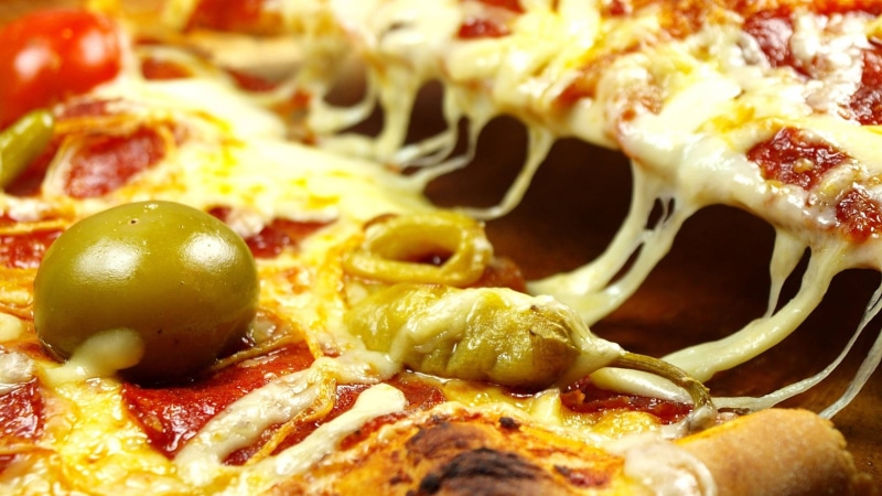 cheese, closeup, meal, indoors, fruit, breakfast, italian food, vegetable, pizza, healthy eating, dairy product, temptation, snack, wellbeing, no people