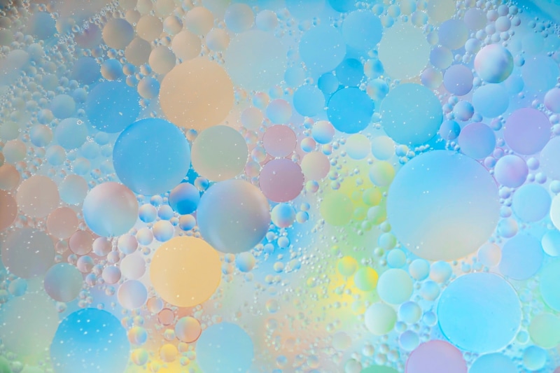 paint, 1080P, the air, bubbles, abstraction, water, oil