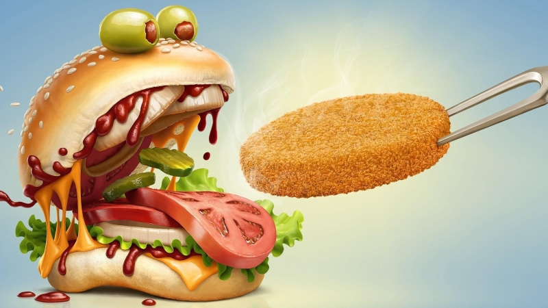 close-up, sandwich, kids meal, temptation, burger, monster burger, food and drink, table, ready-to-eat, 1080P, indoors, freshness, cuisine, fast food