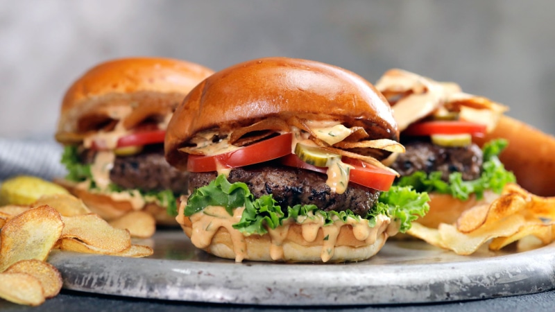 vegetable, tomato, fruit, meat, bun, bread, ready-to-eat, take out food, lunch, burger, snack, lettuce, freshness, food, dinner, unhealthy eating, fast food