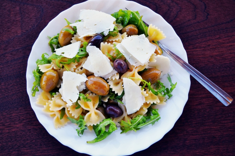 fruit, meal, crockery, garnish, still life, cheese, dinner, close-up, directly above, food/Drink, greek food, food, cooked, freshness, high angle view