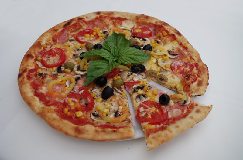 indoors, edible Mushroom, baked, italian Culture, lunch, cultures, dough, still life, restaurant, take Out Food, pepporoni, slice, italian Cuisine, meal