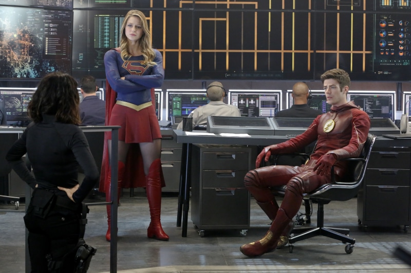 Best TV Series, Grant Gustin, Supergirl, The Flash, Melissa Benoist, Crossover, 5K