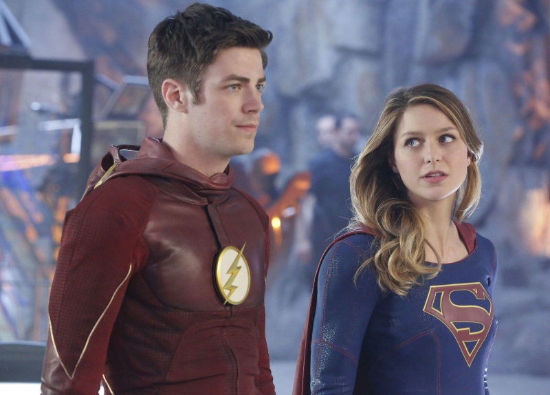 Melissa Benoist, Supergirl, Grant Gustin, 1080P, Flash
