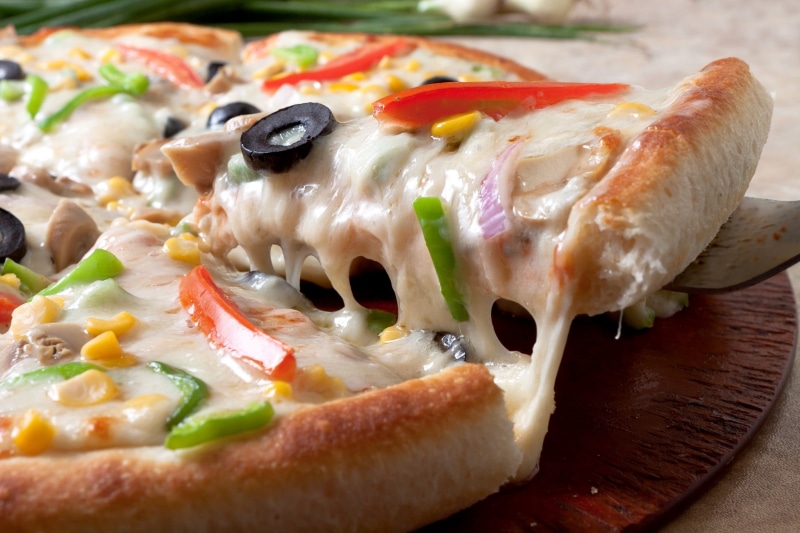 corn, cheese, pepper, pizza, 1080P, olives