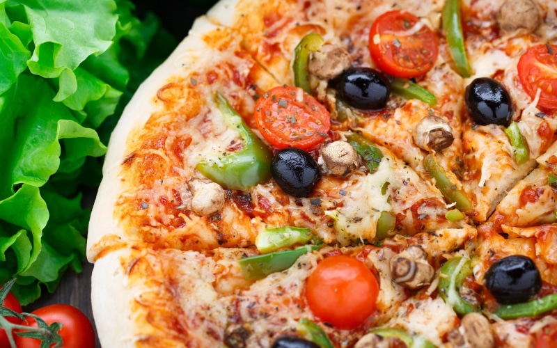 lunch, pizza, 1080P, food