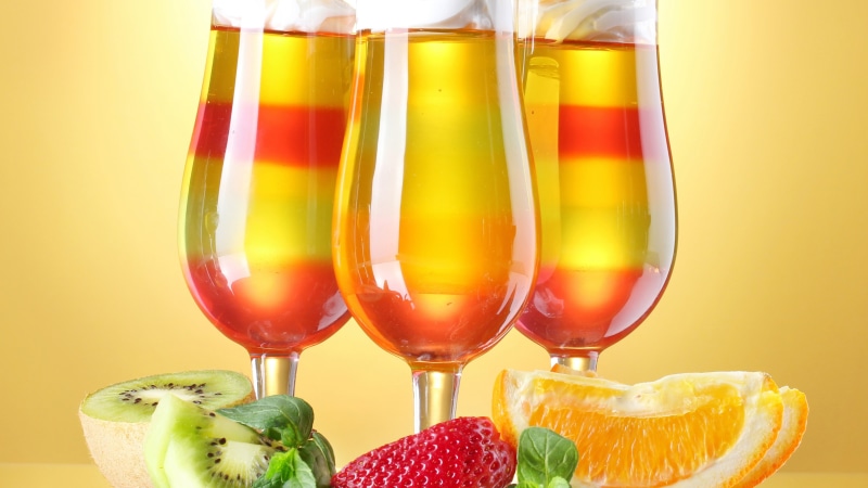 Cocktails, Cups, Kiwi, Glass, Drinks, 4K, Strawberry, Orange