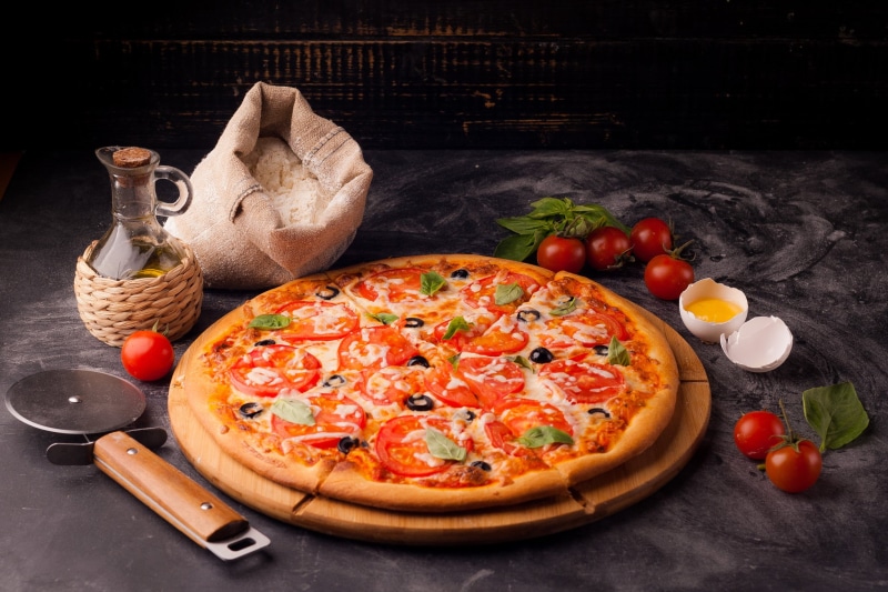 Tomato, Still Life, 1080P, Oil, Pizza, Food