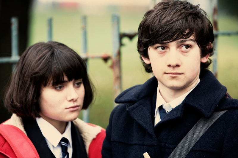 focus on foreground, boys, Submarine (movie), adolescence, 720P, Craig Roberts, headshot, men, childhood, people, close-up, movies, looking at camera