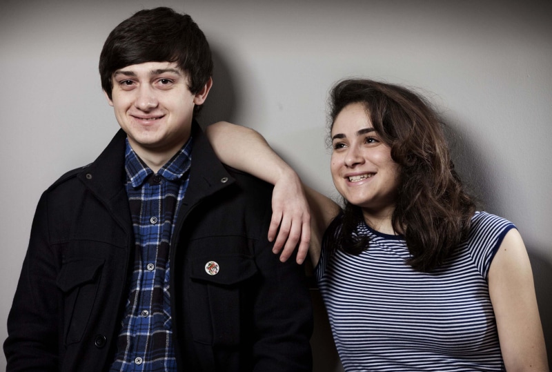 black, people, friendship, positive emotion, Craig Roberts, men, casual clothing, bonding, brown hair, portrait, Submarine (movie), Oliver Tate, smiling