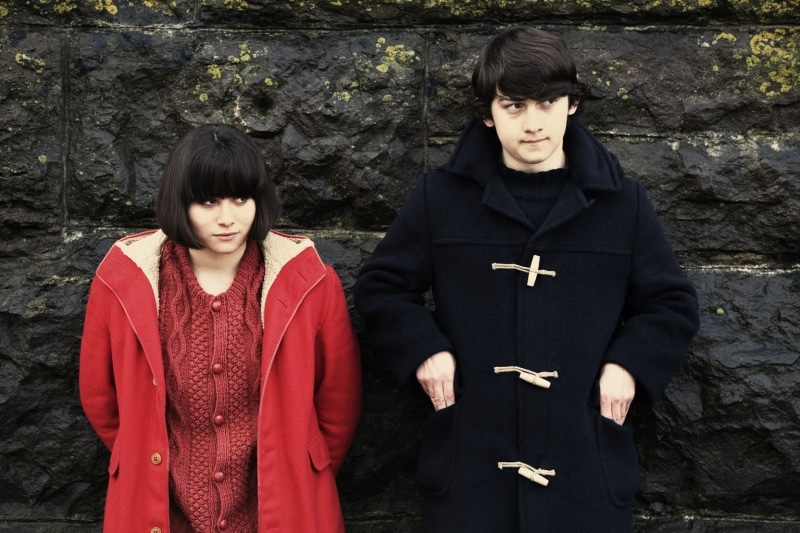 jordana bevan yasmin paige oliver tate craig roberts submarine movie, clothing, mid adult, adult, people, togetherness, couple - relationship, two people